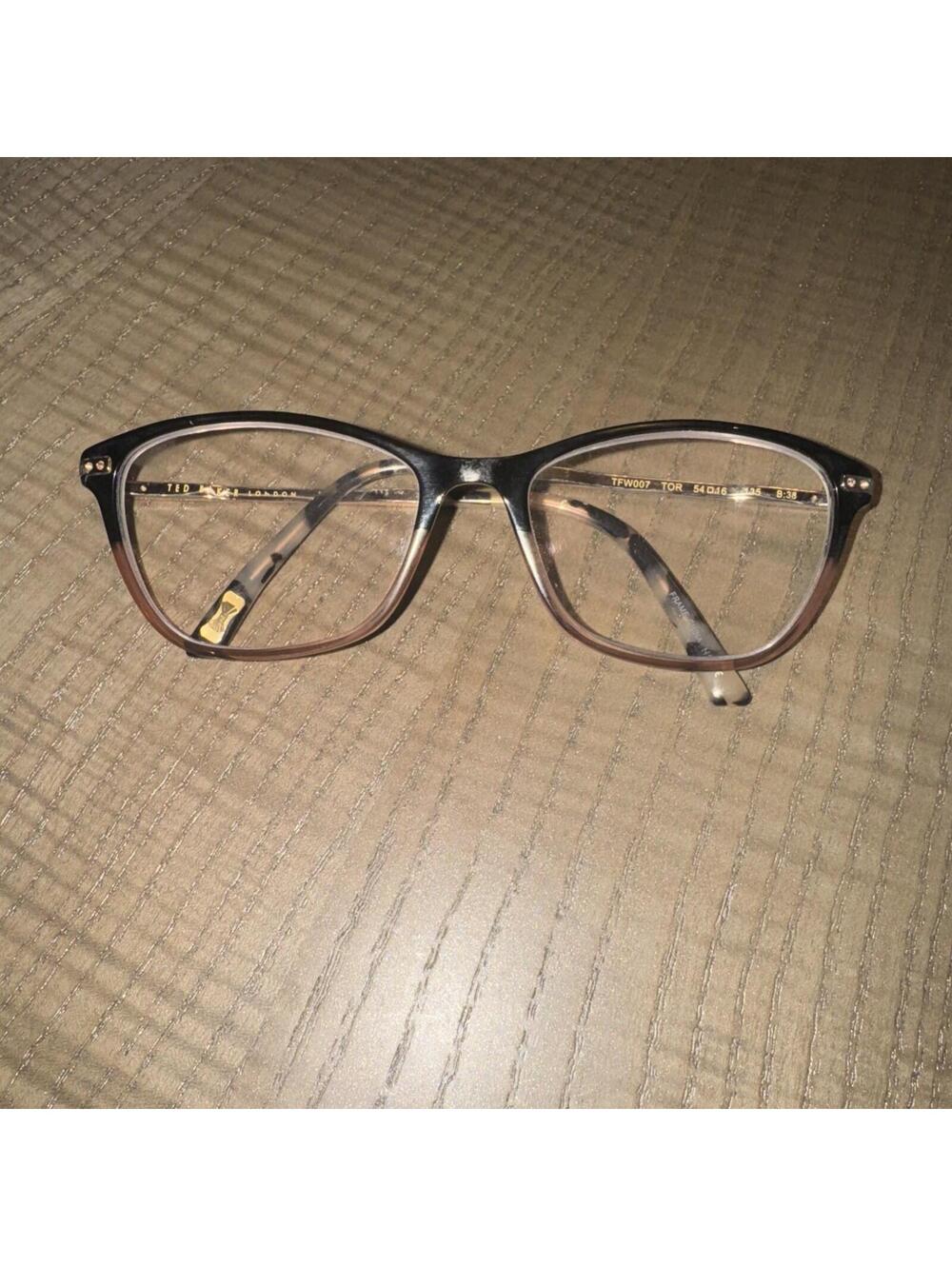 Ted Baker Eyeglasses Frame Only Women TFWOO7 BROWN 54-16- 135 Full Rim B:38